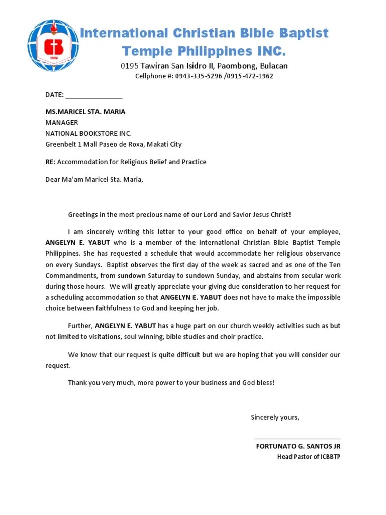 Religious Accomodation | PDF