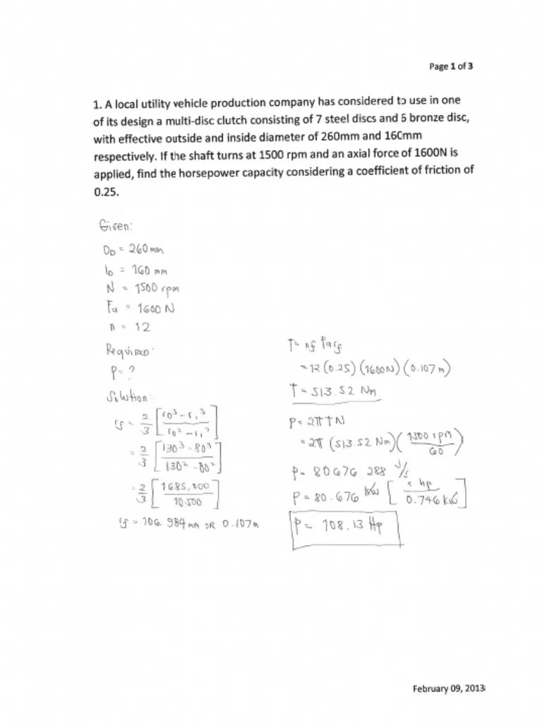 Problem Solving Machine Design 2 | PDF