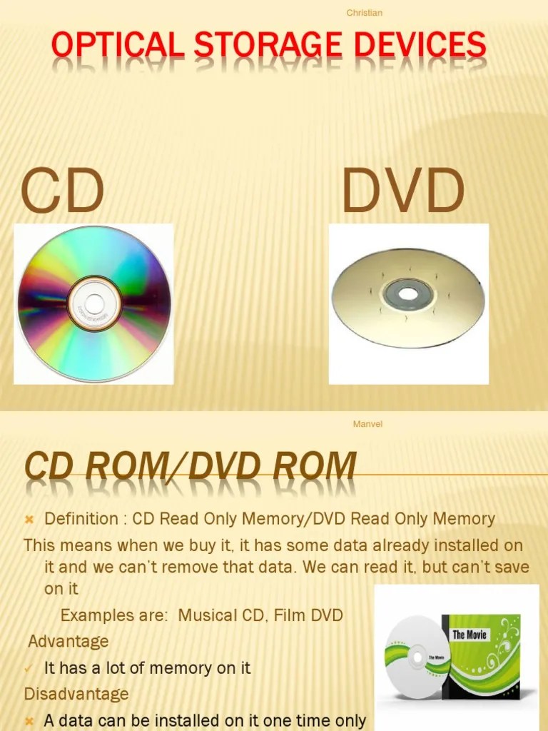Optical Storage Devices: CD DVD | Download Free PDF | Dvd | Computer ...