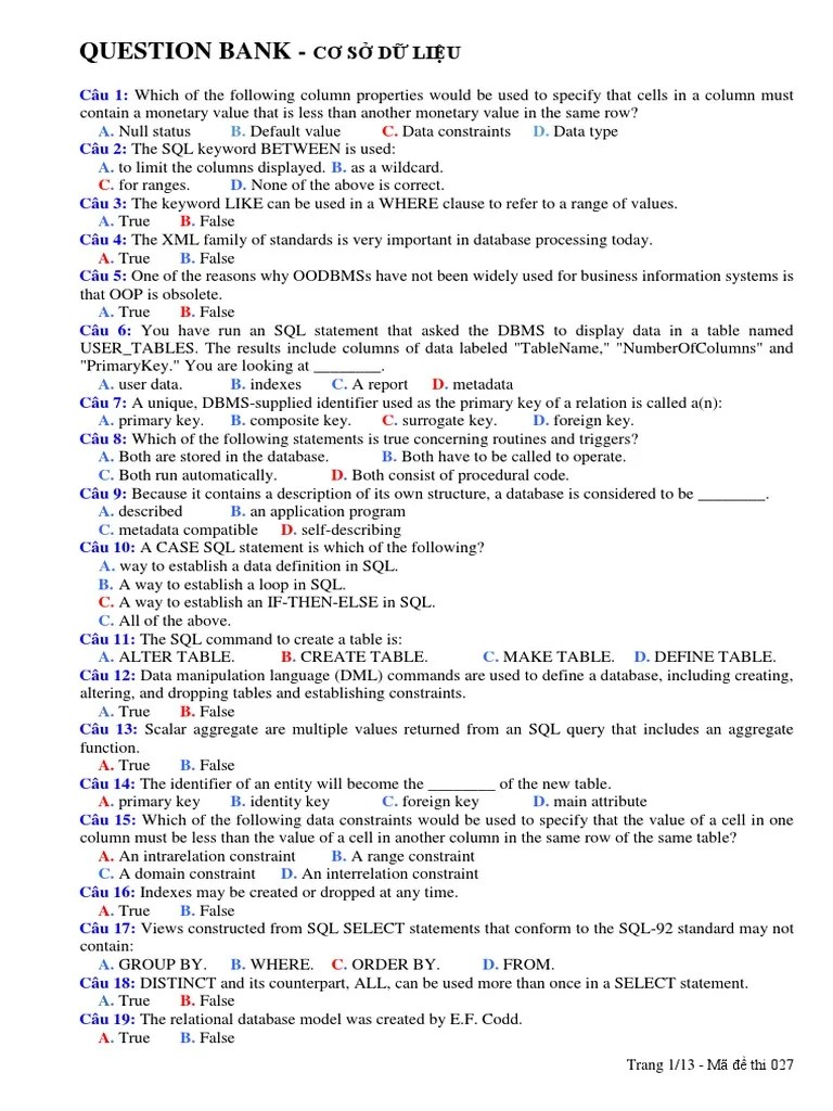 SQL | PDF | Relational Database | Databases