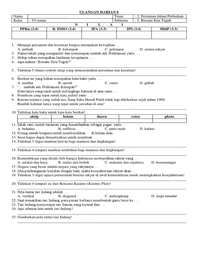 Pola lantai tari indang adalah? Ulhar 6 Tema 2 St 3 Pdf