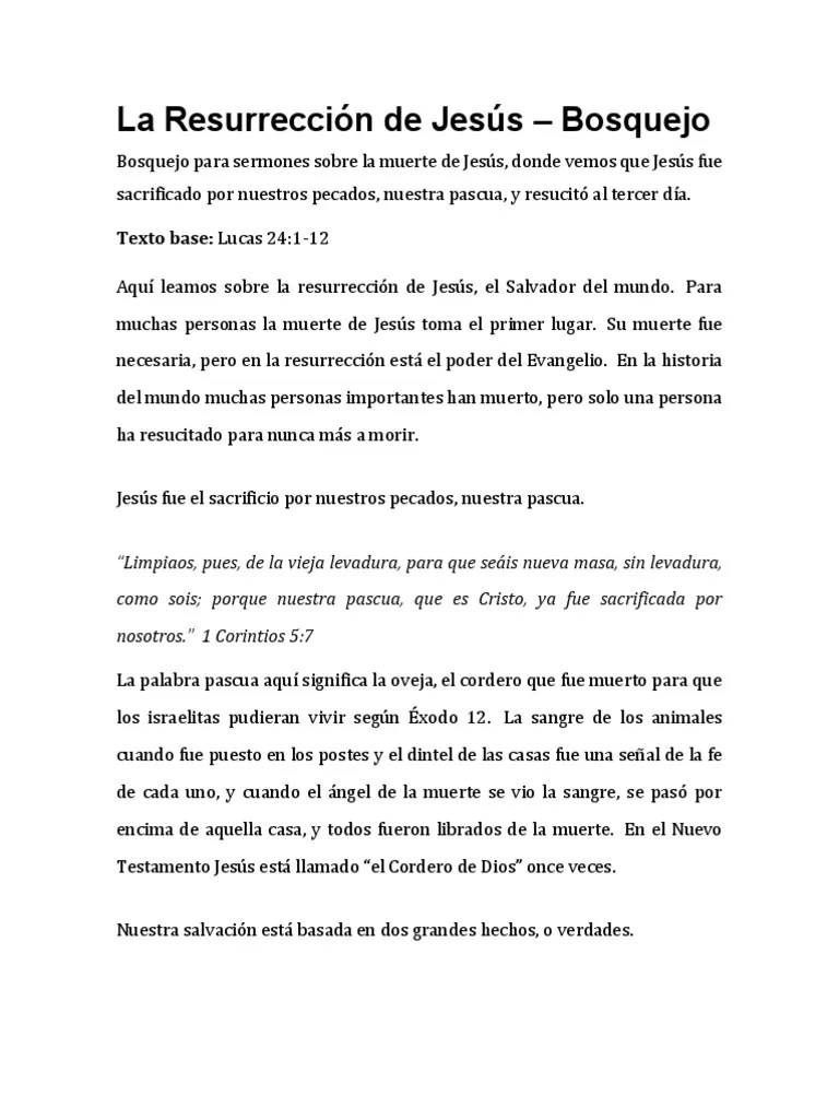 La Resurrección De Jesús | PDF | La Resurrección De Jesús | Pascua De Resurrección