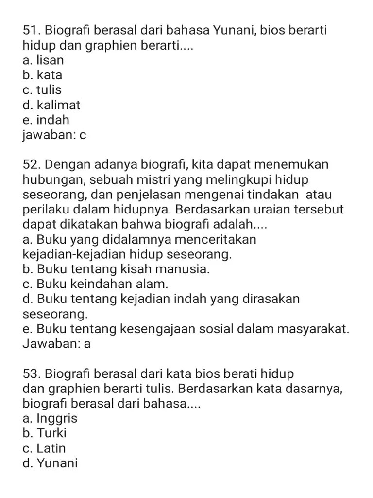 Teks biografi ini dibuat melalui berbagai riset, untuk mengumpulkan bahan tulisannya. Bahan Pendukung Dalam Pembuatan Teks Biografi Adalah Masnurul