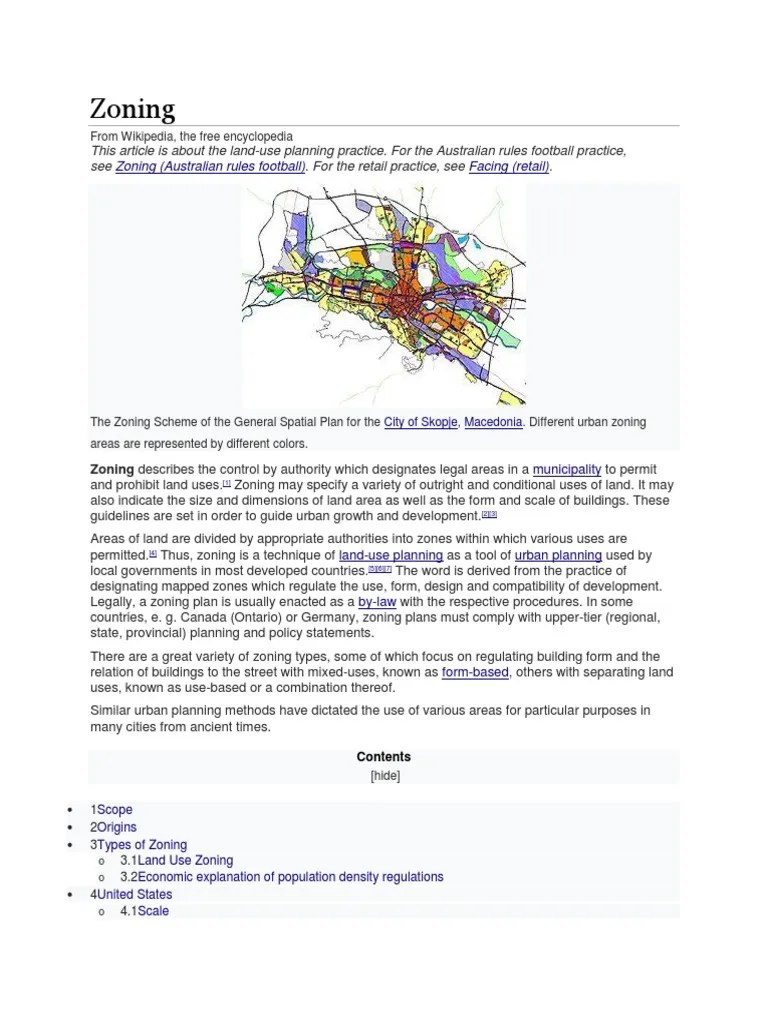 Zoning | PDF | Zoning | Urbanization