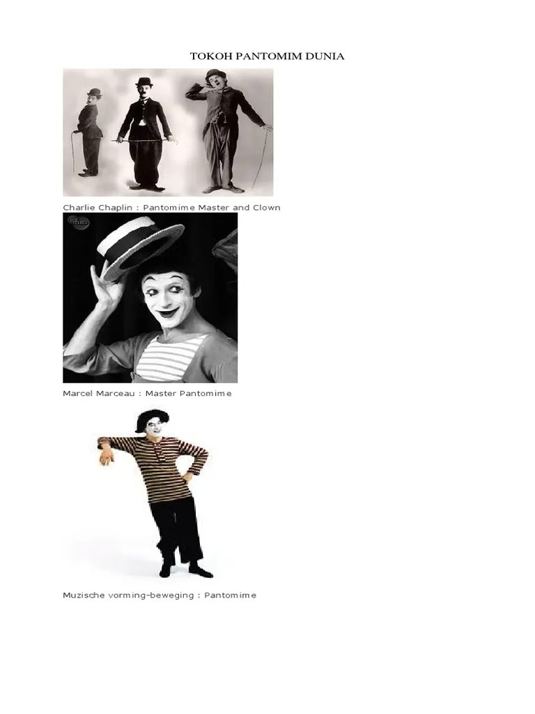 Tokoh Pantomim Dunia | PDF