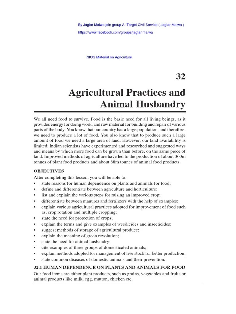 286: Agricultural Practices And Animal Husbandry | PDF | Crop Rotation | Legume