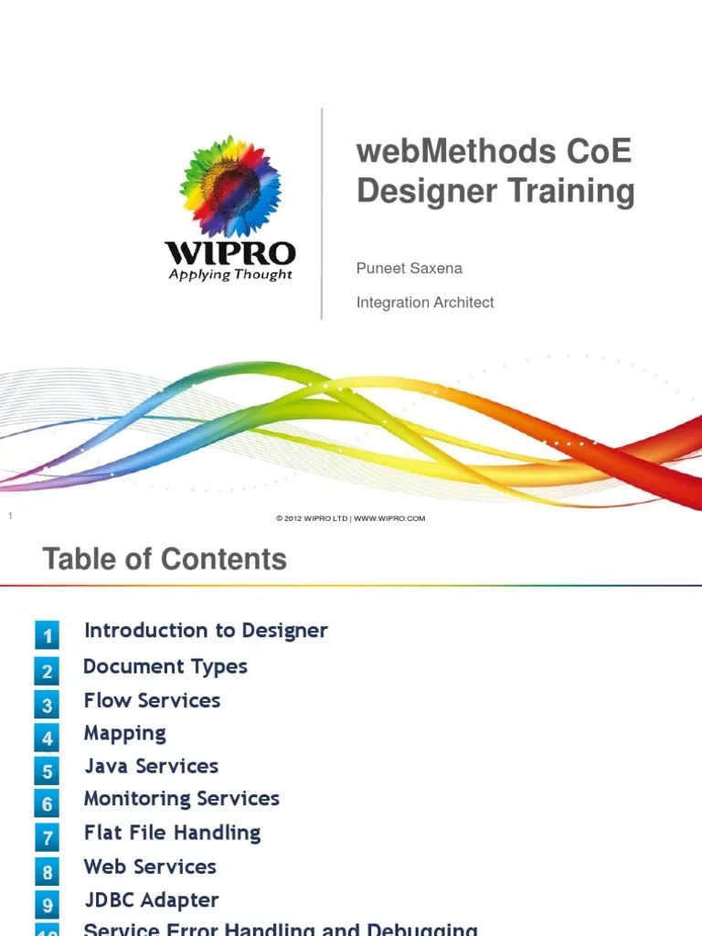 Vdocuments - MX - Webmethods Designer Training 1ppt | PDF | Xml Schema | Component Object Model