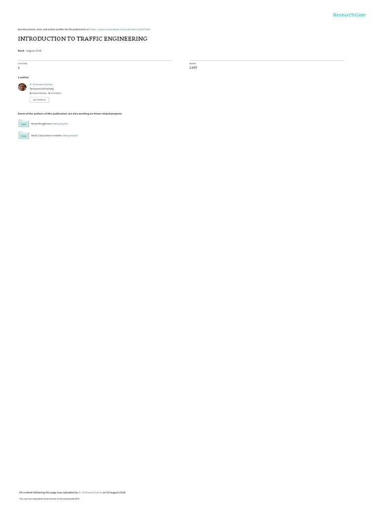An Introduction To Traffic Engineering: Concepts, Standards, And ...