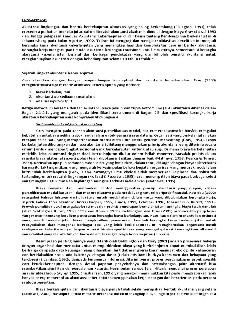 2.1.2 sejarah perkembangan akuntansi sosial. Akuntansi Lingkungan Dan Bentuk Berkelanjutan Akuntansi Yang Paling Berkembang 1 Pdf