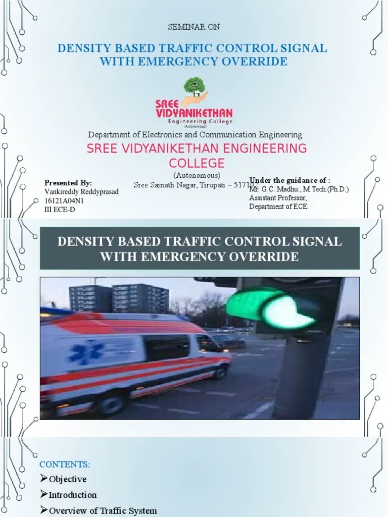 Density Based Traffic Control Signal With Emergeny Override | Download ...