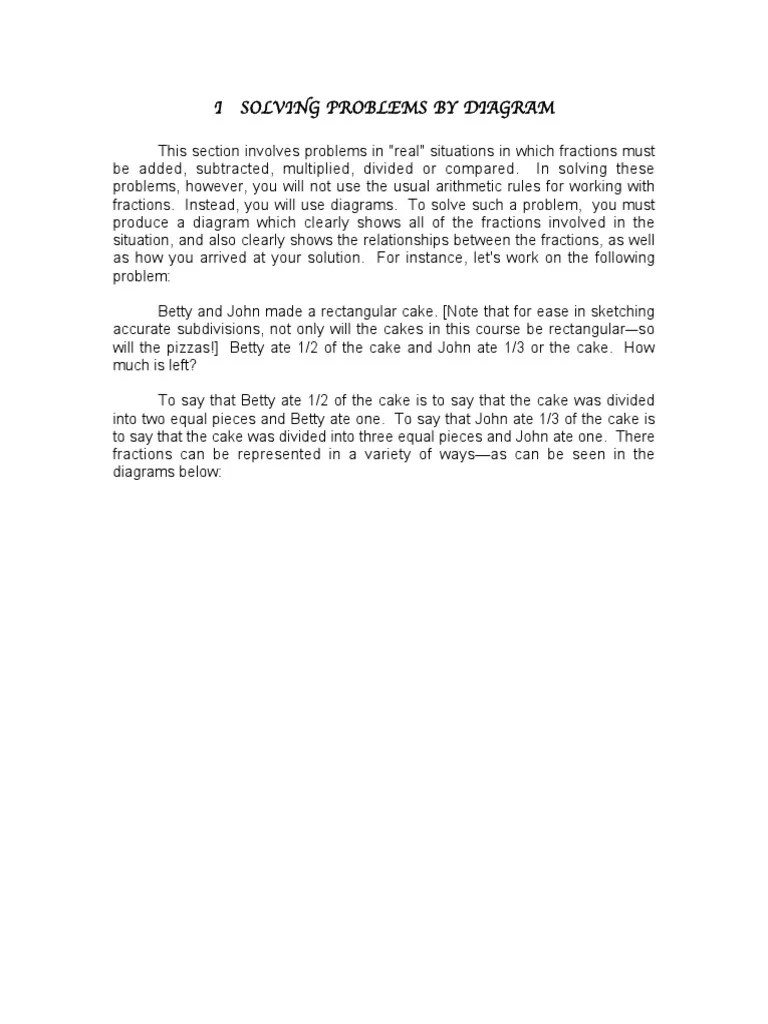 Solving Fraction Problems Through Visual Representation: A Guide To ...