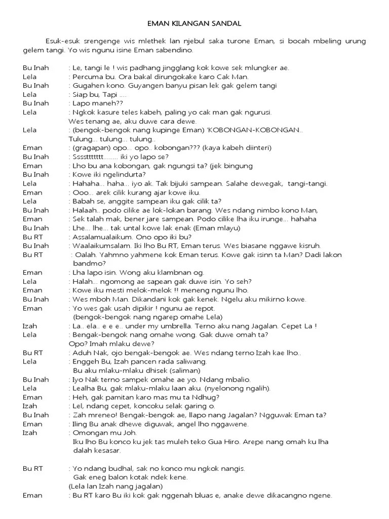 Halo ta, piye pr mu wis rampung durung ? Percakapan Bahasa Jawa 4 Orang Beinyu Com