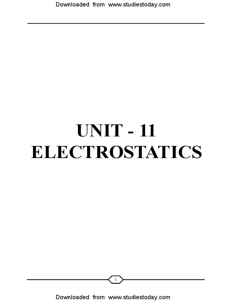 NEET UG Physics Electrostatics MCQs PDF | PDF | Capacitance | Electric Field
