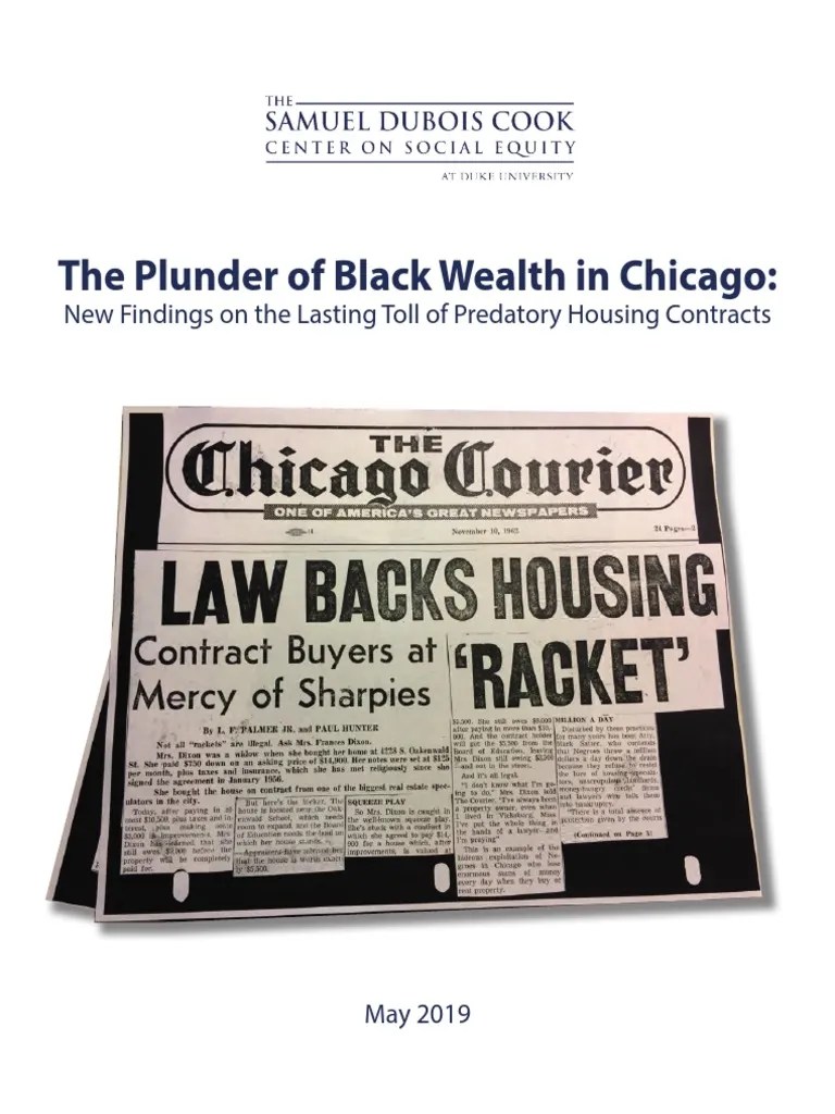The Plunder Of Black Wealth In Chicago | PDF | Mortgage Loan | Federal Housing Administration