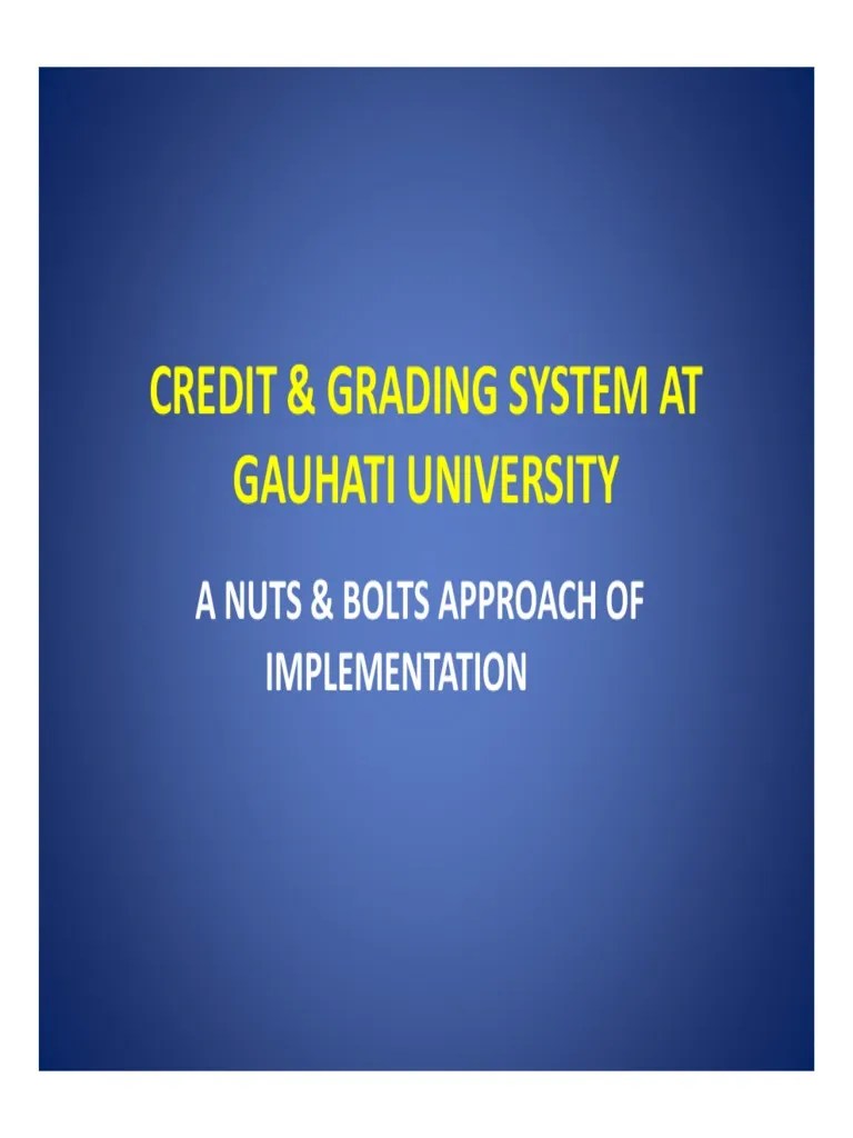 Credit And Grading System | PDF | Human Resource Management | Thesis