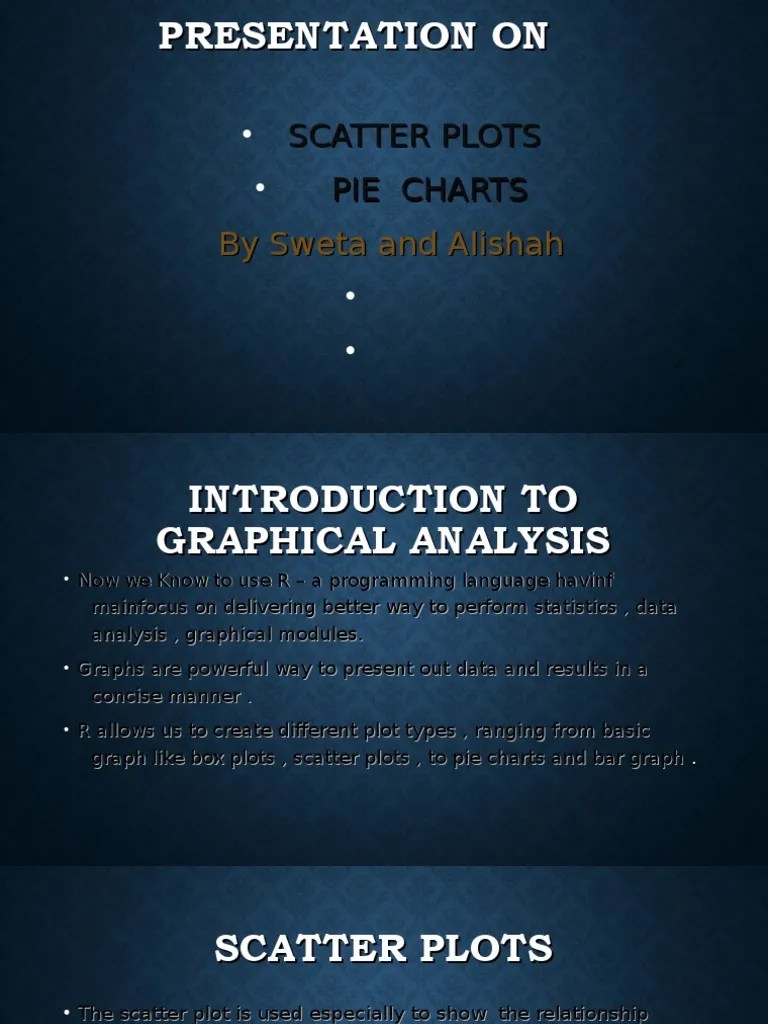 Presentation On Pie Chart | PDF | Scatter Plot | Pie Chart