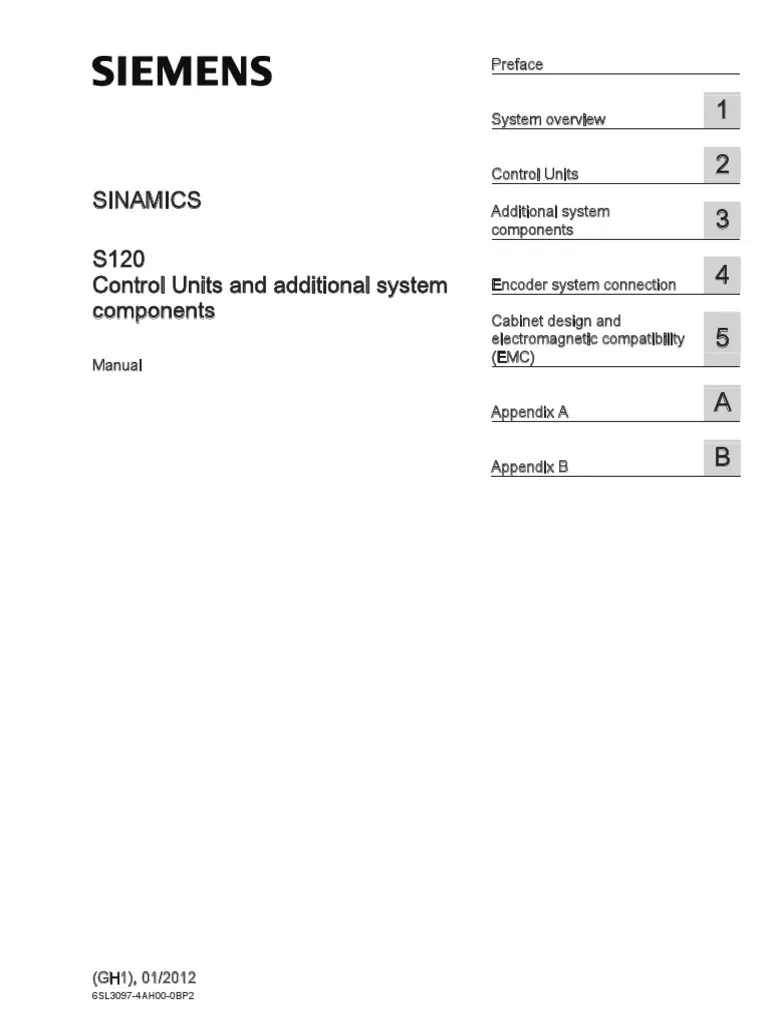 Siemens SMC20 Sinamics Absolute Encoder Manual | PDF