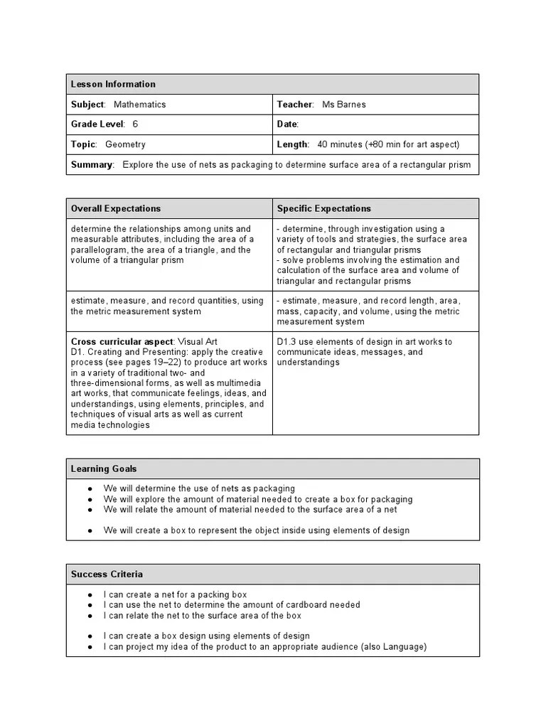 Rich Task Lesson | Download Free PDF | Area | Triangle