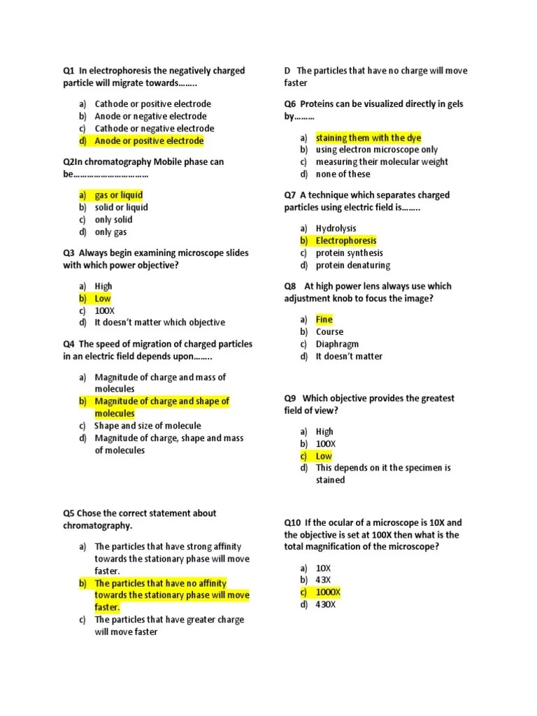 Community Health MCQs | PDF | Chromatography | Microscope