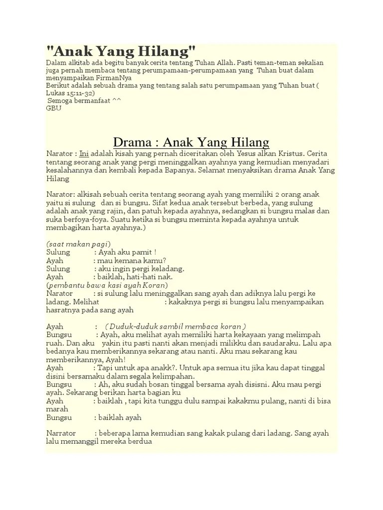 Anak Yang Hilang | PDF