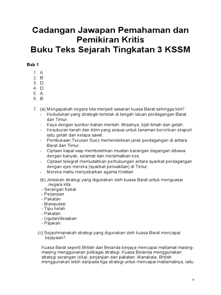 Pdf drive investigated dozens of problems and listed the biggest global issues facing the world today. Jawapan Buku Teks Sejarah T3 Pdf