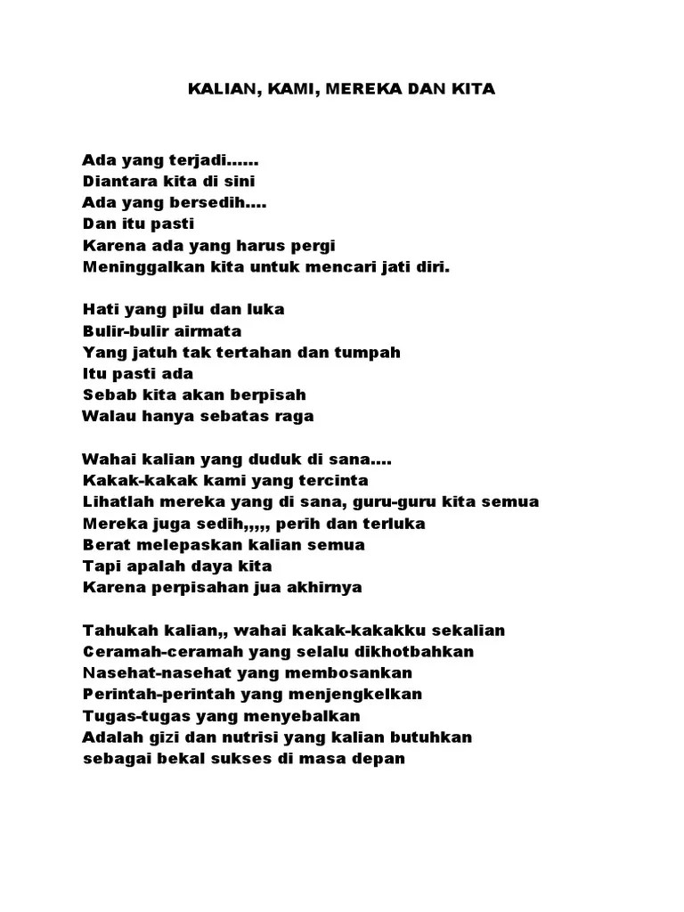 Teman jadikan perpisahan ini bukan untuk mengakhiri sebuah pertemuan. Puisi Untuk Perpisahan Kelas 6 Goreng
