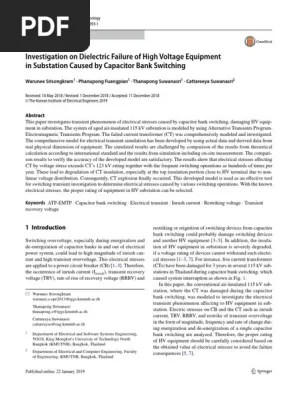 Investigation On Dielectric Failure Of High Voltage