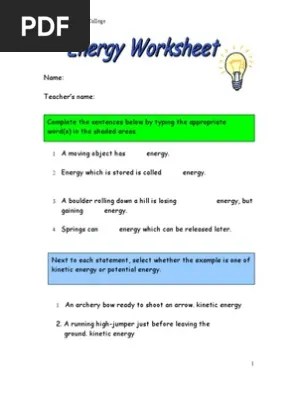 Present perfect tense vs present perfect continuous. Energy Worksheet Pdf Renewable Energy Hydroelectricity