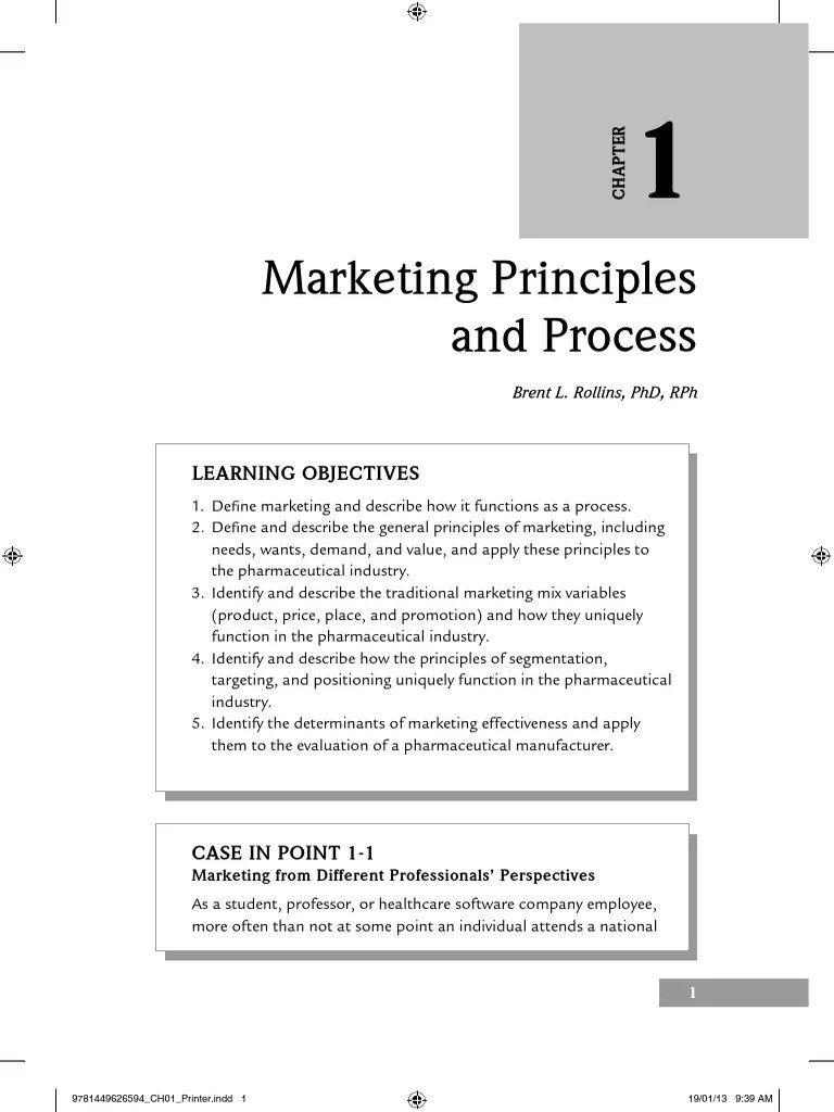 CH01 Printer PDF | PDF | Market Segmentation | Marketing