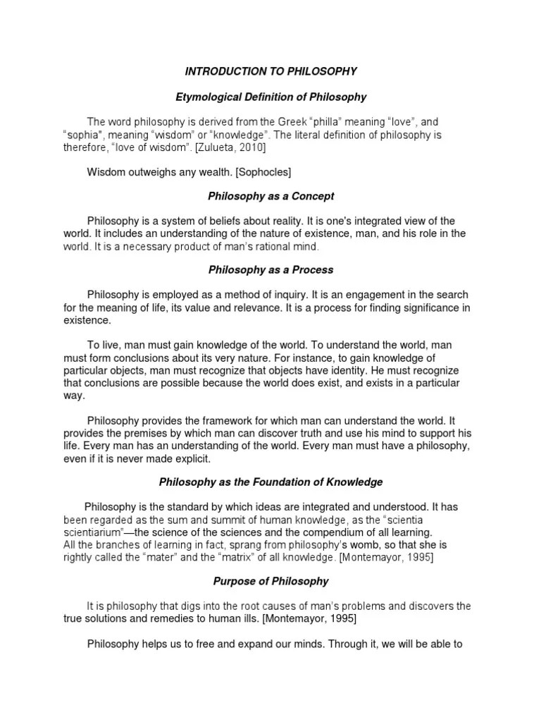 Introduction To Philosophy | PDF | Epistemology | Reality