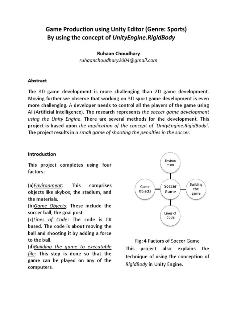 Game Production Using Unity Editor | PDF | Data Type | Boolean Data Type