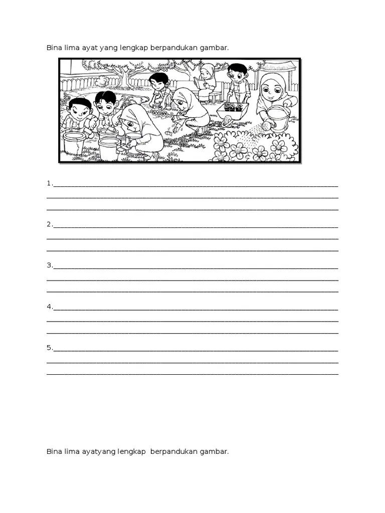 Bina ayat tahun 3 pdf pdf document. Latihan Bina Lima Ayat Berpandukan Gambar Tahun 6 Pdf