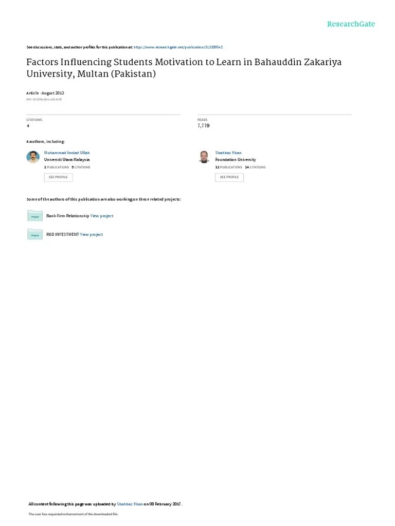 Pdf Best Factors Influencing Students Interest In Learning - Modern Abstract Wallpaper - 8K