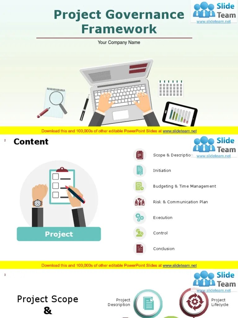Project Governance Framework: Your Company Name | PDF | Project ...
