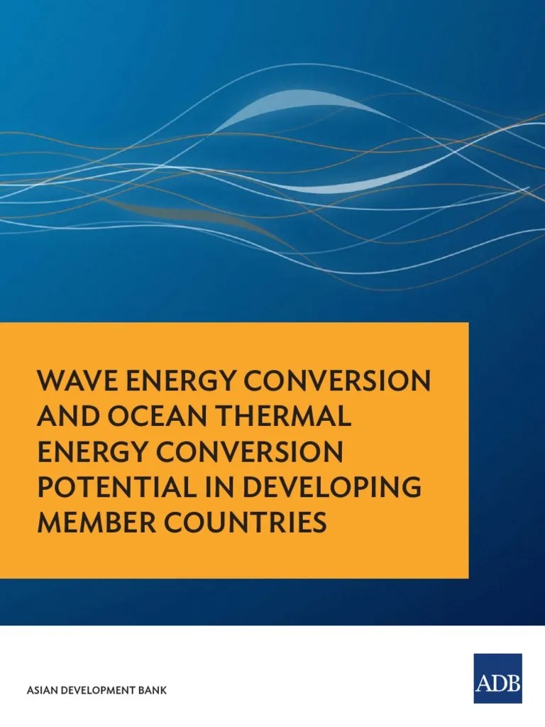 Wave Energy Conversion Ocean Thermal Energy PDF | PDF | Asian Development Bank | Wind Power