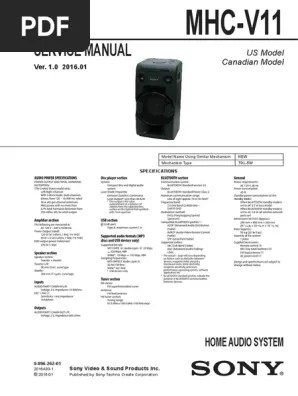 Do you want to fully enjoy music whether at home or out and about? Sony Mhc V11 Pdf Bluetooth Mp3