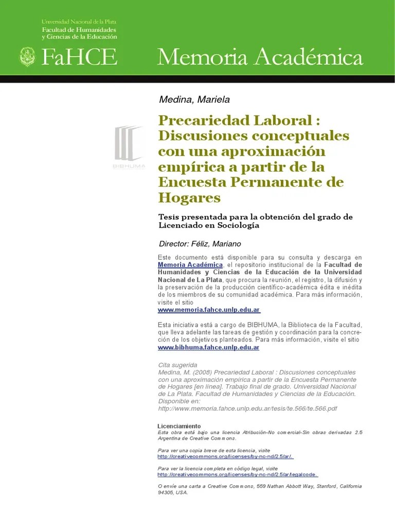 Precariedad Laboral | PDF | Derecho Laboral | Capitalismo