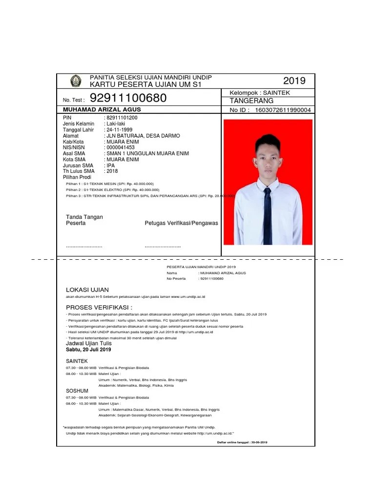 Peserta wajib melakukan upload surat pernyataan setelah . Undip Pdf Pdf