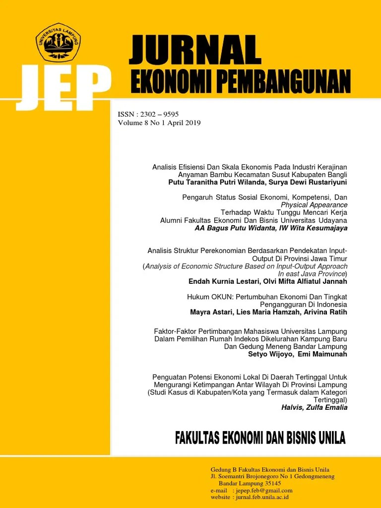 Hukum OKUN Pertumbuhan Ekonomi Dan Tingkat Pengangguran Di Indonesia | PDF