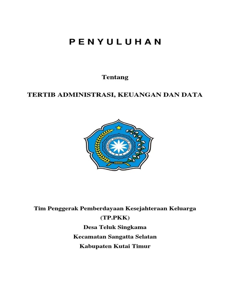 Penyuluhan Administrasi, Keuangan Dan Data PKK | PDF