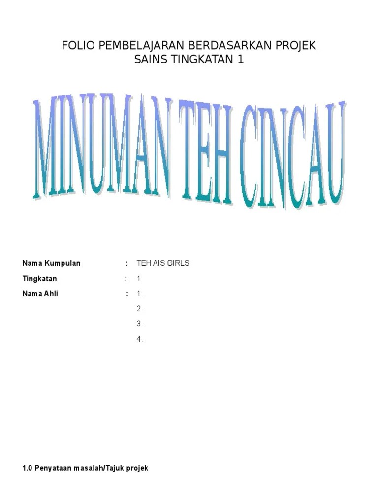 Contoh Pengenalan Folio Sains / Panduan Kerja Projek Ask Tingkatan 3 Asas Sains Komputer Kpkat3