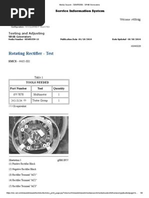 Rotating Rectifier Test Rectifier Diode