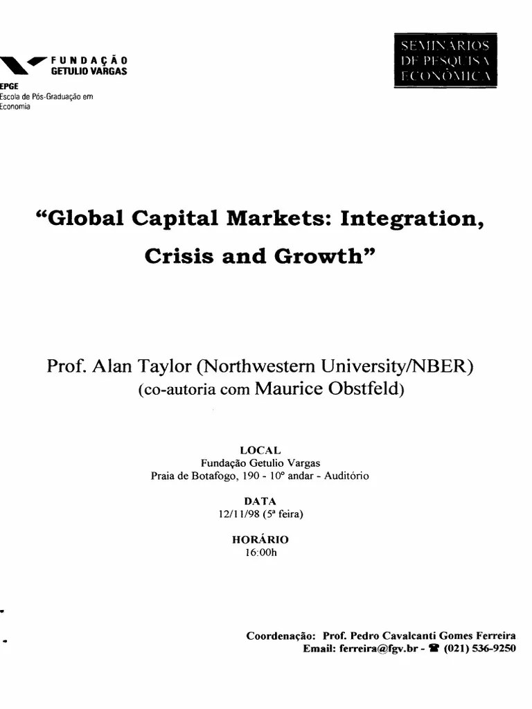 Global Capital Markets | PDF | Fixed Exchange Rate System | Exchange Rate