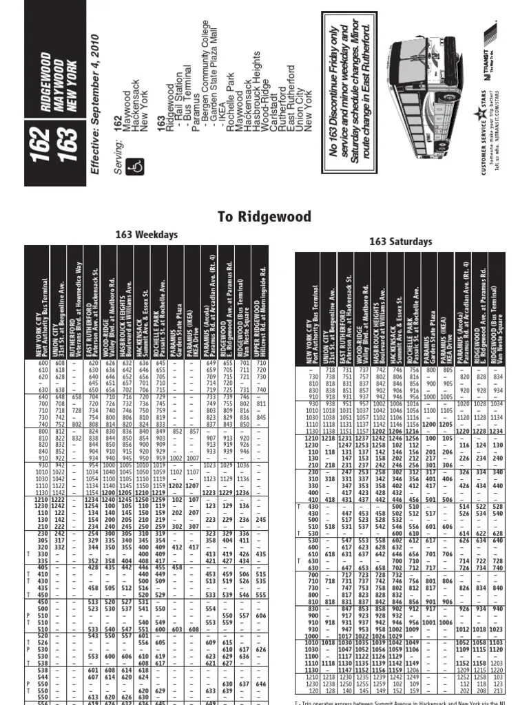 703 New Jersey Transit 551 bus Route Schedule and Stops.