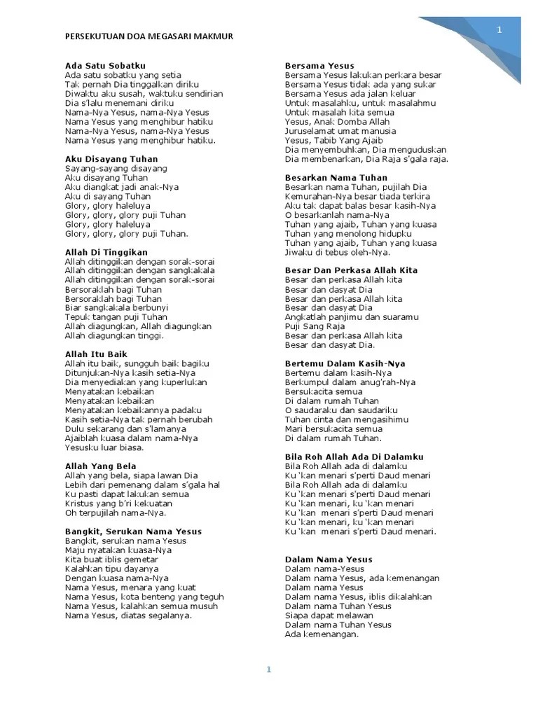 Buku Lagu Pujian Megasari | PDF