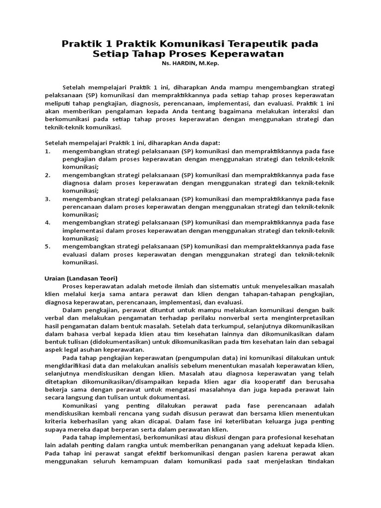 So please help us by uploading 1 new document or like us to download Contoh Komunikasi Terapeutik Pada Pasien Anemia - Guru Galeri