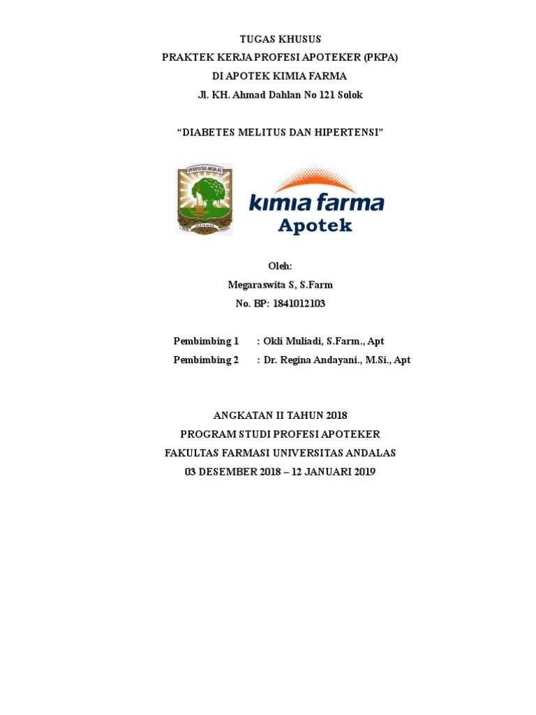 Tugas Khusus PKPA Apotek | PDF