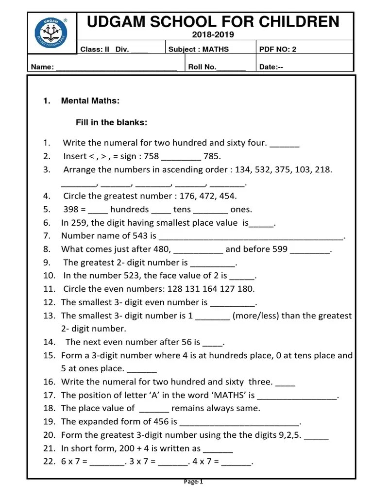 Maths PDF-2 | PDF | Numbers | Mathematical Notation