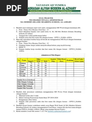 Tidak jauh berbeda dengan soal sebelumnya, dalam contoh soal ini lebih banyak menguji pengetahuan tentang pemerintahan desa, kepemimpinan, dan pengetahuan umum . Soal Seleksi Staf Tata Usaha Pdf