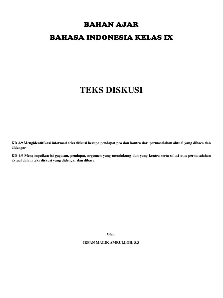 Soal teks diskusi soal 1 seseorang yang bertugas mencatat berbagai hal yang penting dalam diskusi dan menulis teks disku. Download Soal Teks Diskusi Kelas 9 Semester 2